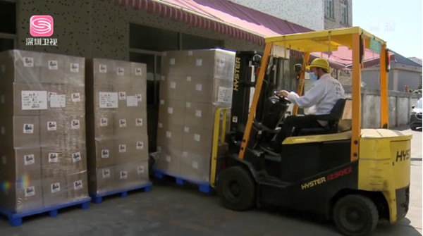 格瑞普電池貨物打包發往美國